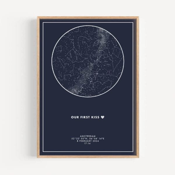 Starmap poster blue